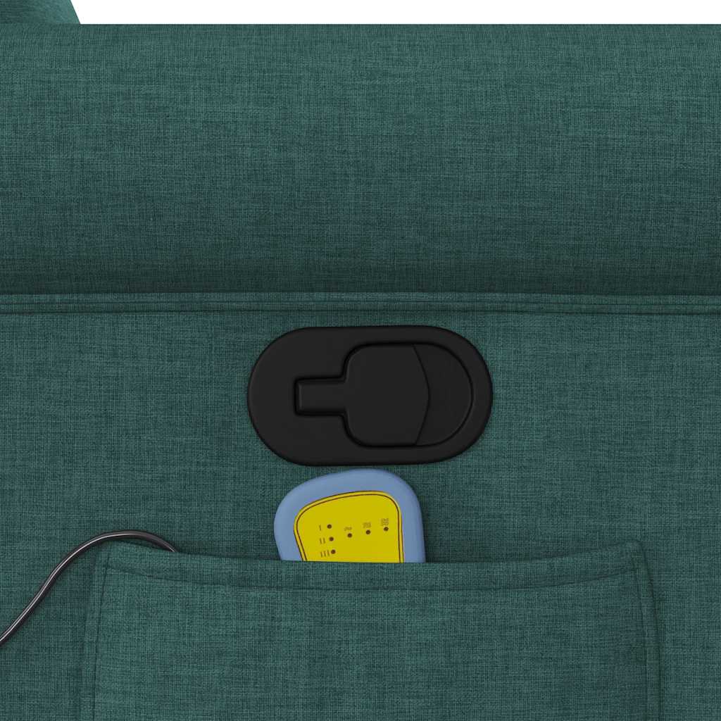 Fauteuil de massage inclinable Vert foncé Tissu - XIOS