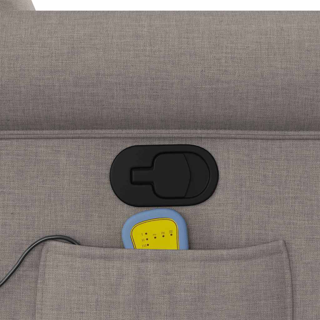 Fauteuil de massage inclinable Taupe Tissu - XIOS