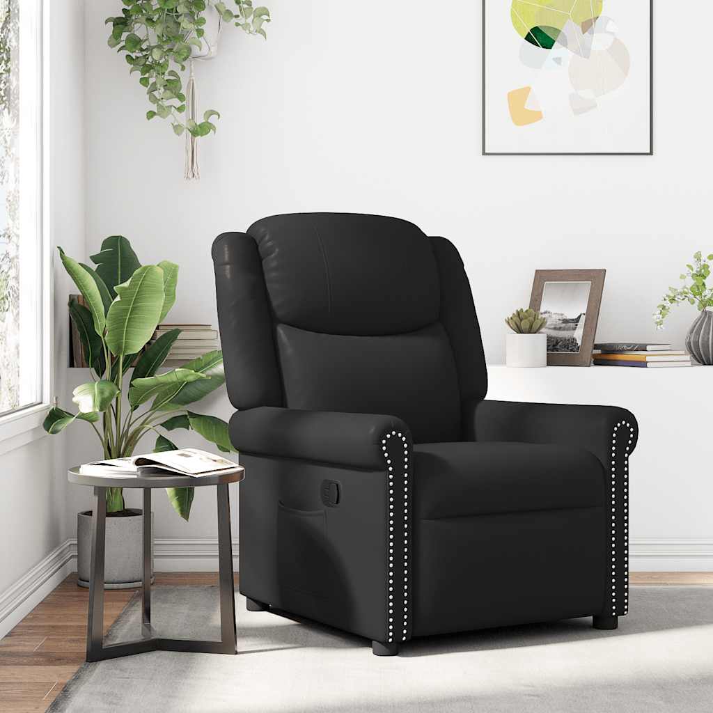 Fauteuil inclinable Noir brillant Similicuir - XIOS