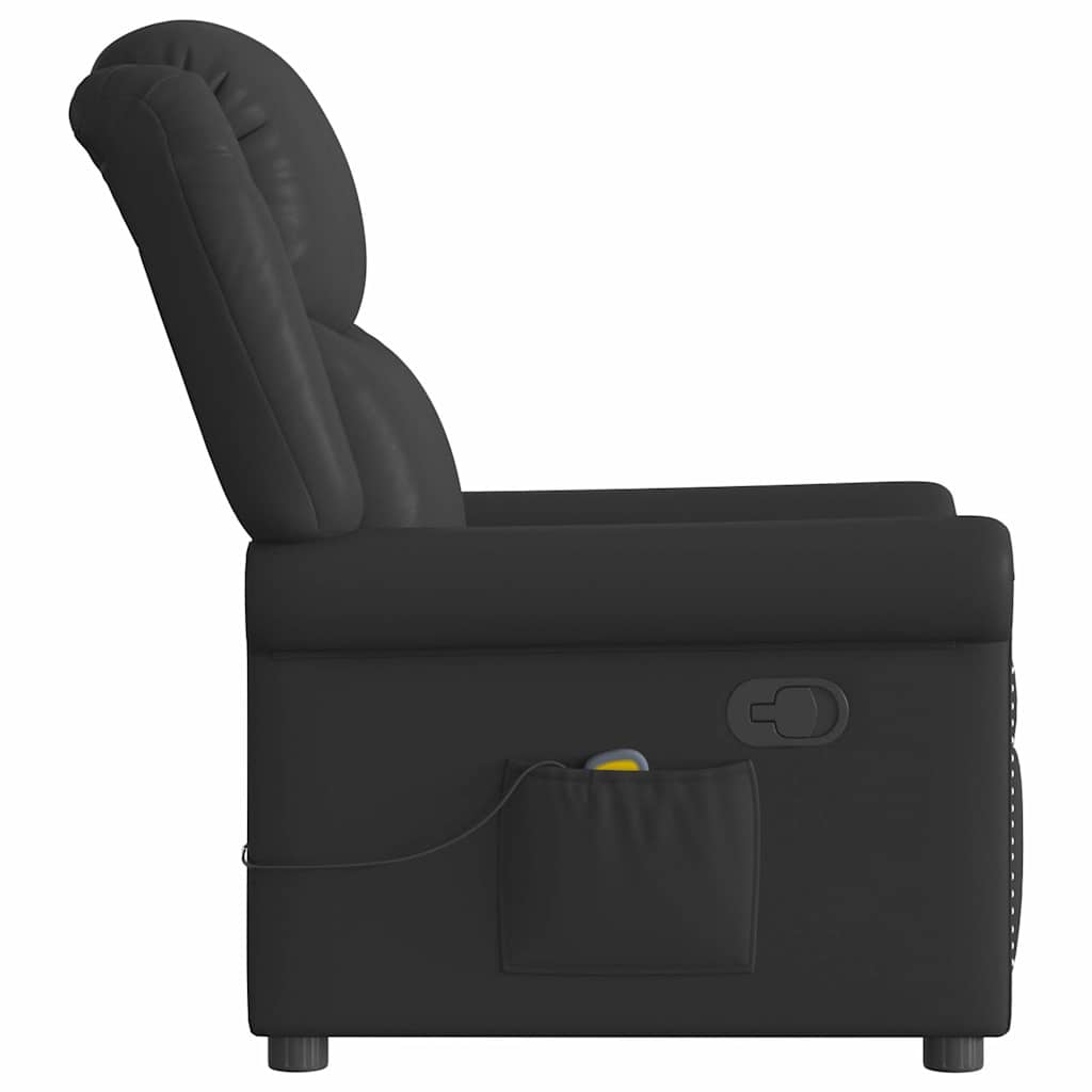 Fauteuil de massage Noir Similicuir brillant - XIOS