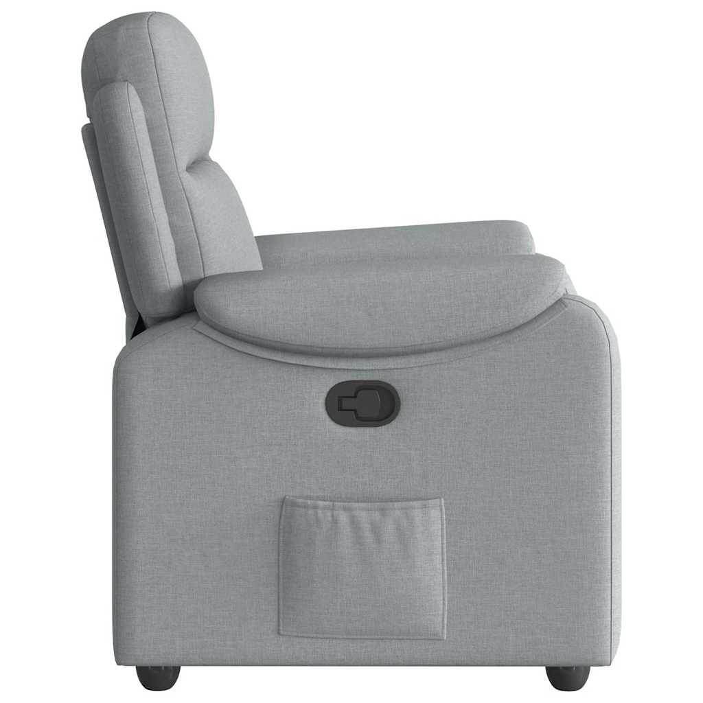 Fauteuil inclinable Gris clair Tissu - XIOS