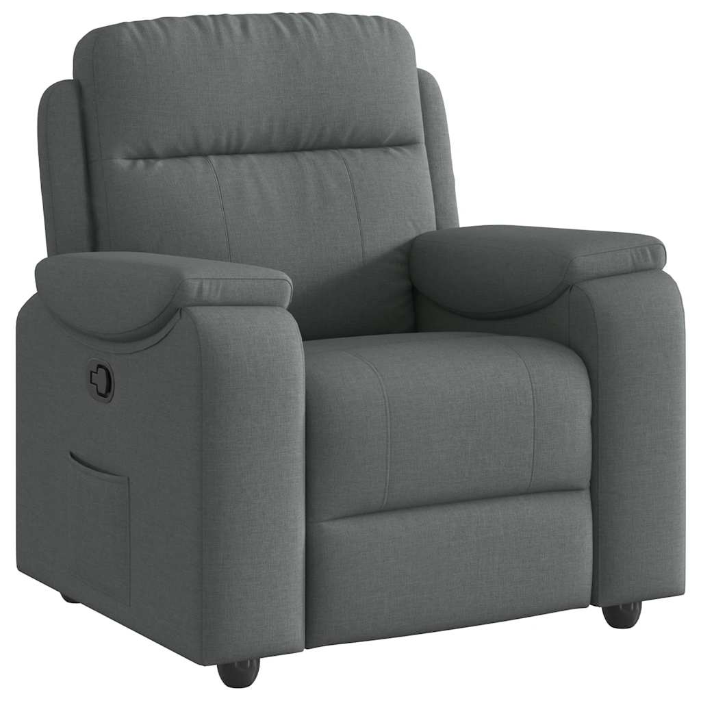 Fauteuil inclinable Gris foncé Tissu - XIOS
