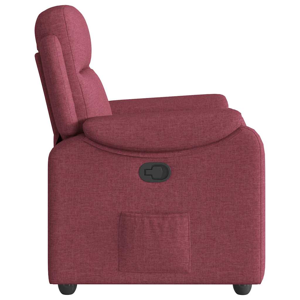 Fauteuil inclinable Rouge bordeaux Tissu - XIOS