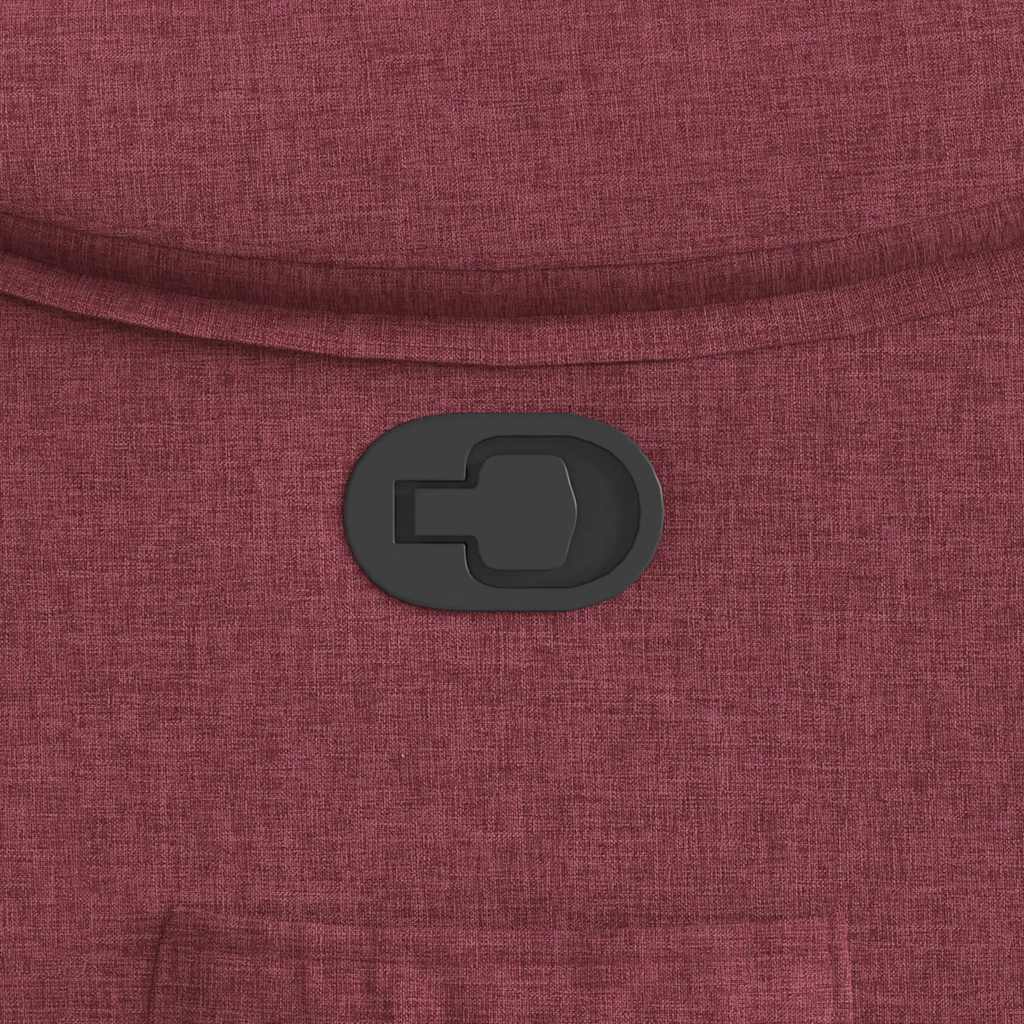 Fauteuil inclinable Rouge bordeaux Tissu - XIOS