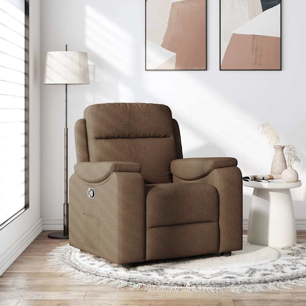 Fauteuil inclinable Marron Tissu - XIOS