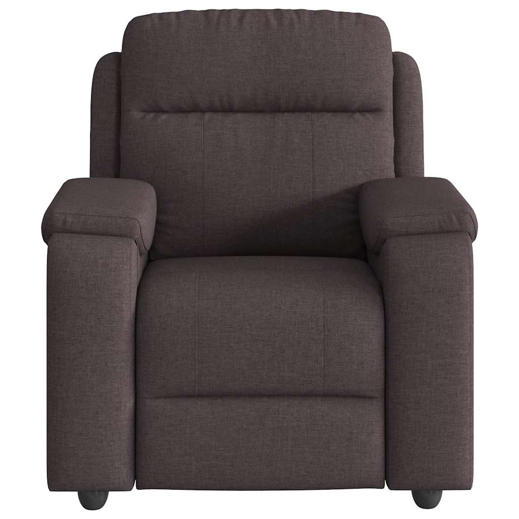 Fauteuil inclinable Marron foncé Tissu - XIOS