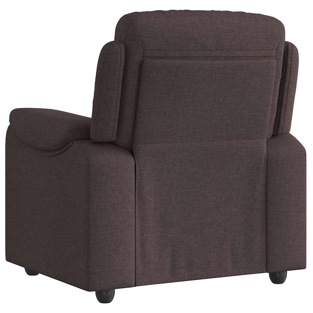 Fauteuil inclinable Marron foncé Tissu - XIOS