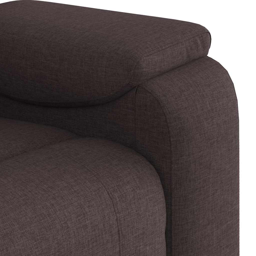 Fauteuil inclinable Marron foncé Tissu - XIOS