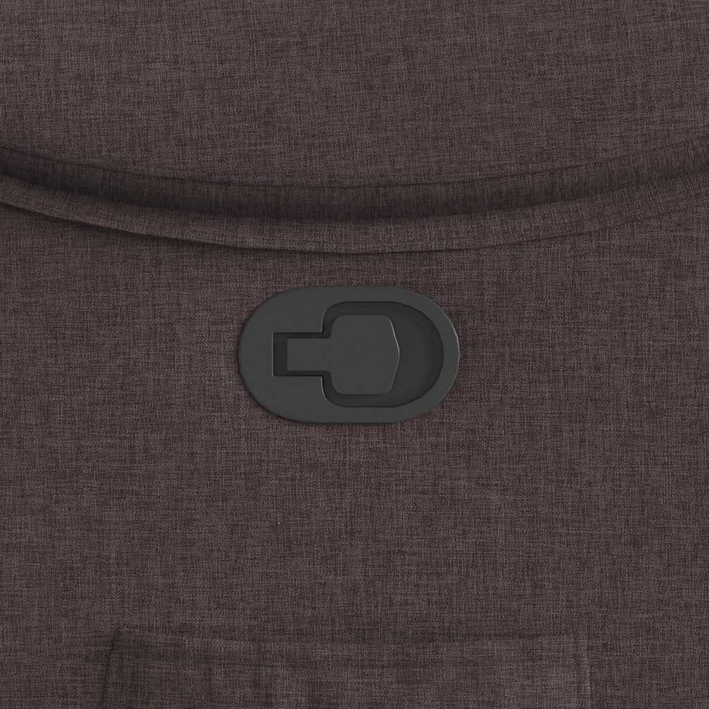 Fauteuil inclinable Marron foncé Tissu - XIOS