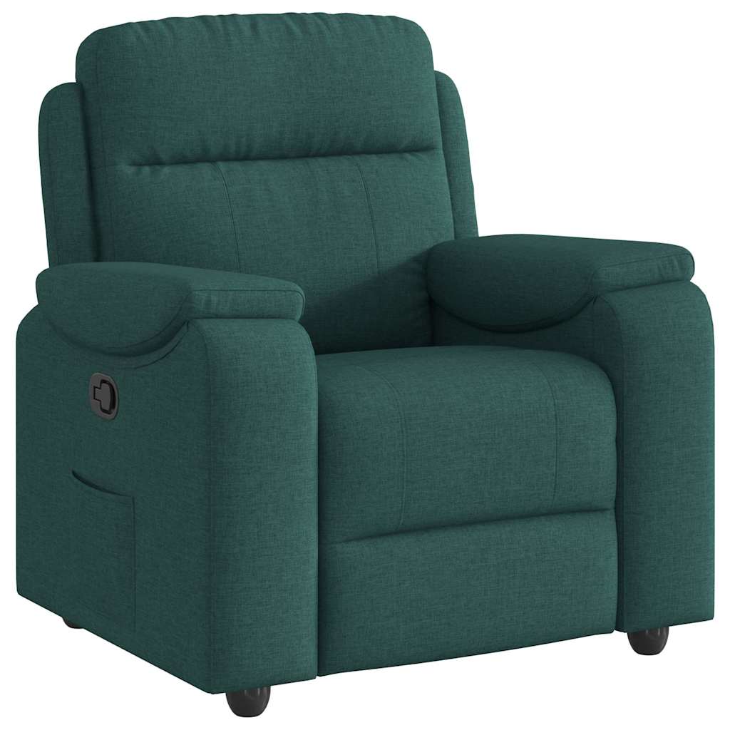 Fauteuil inclinable Vert foncé Tissu - XIOS