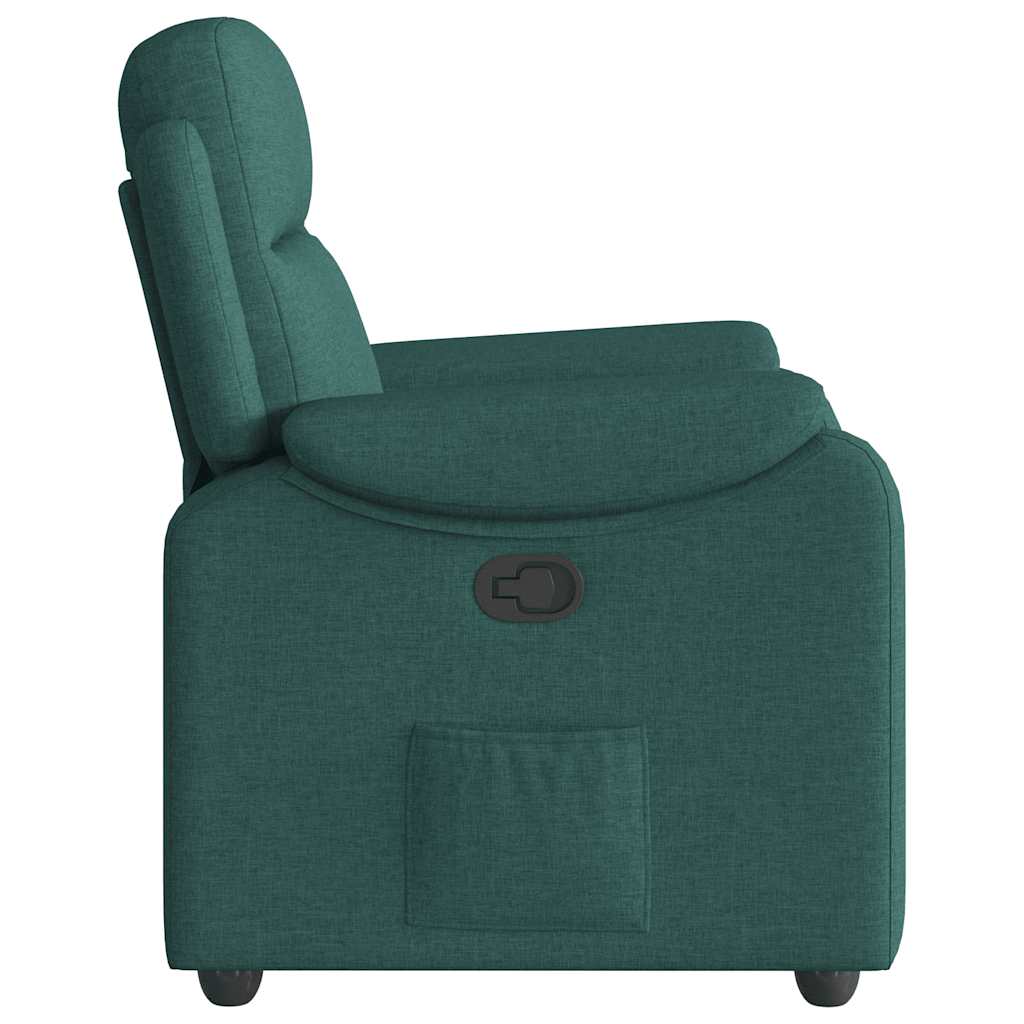 Fauteuil inclinable Vert foncé Tissu - XIOS