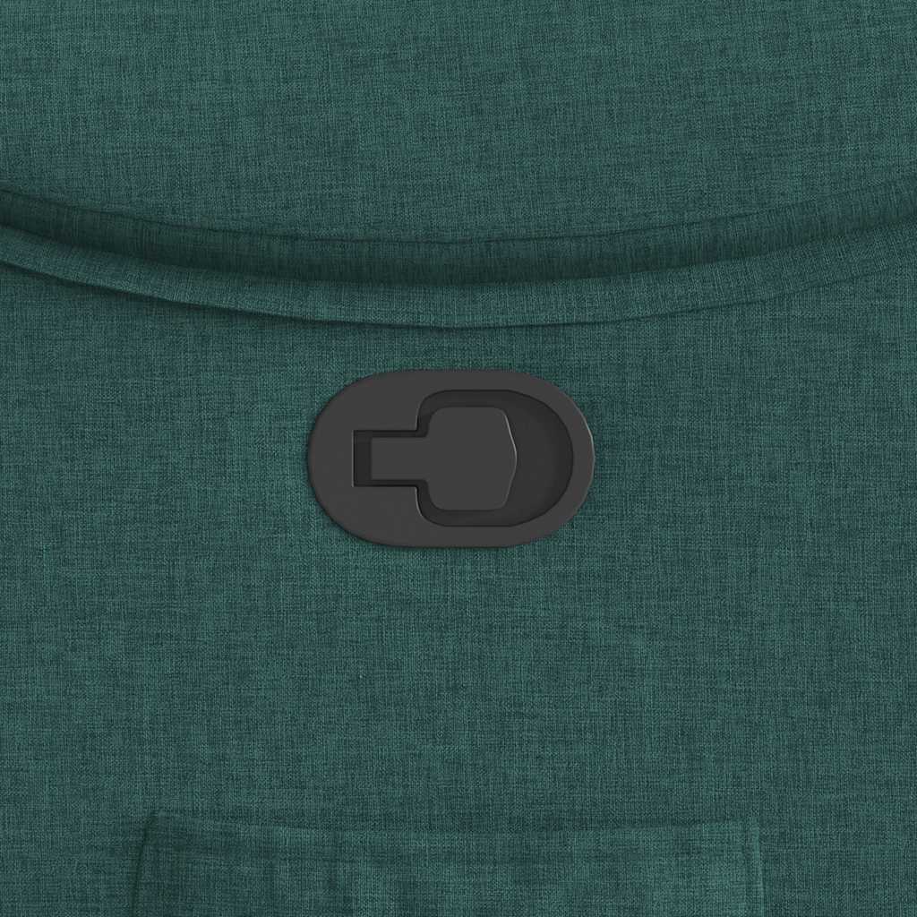 Fauteuil inclinable Vert foncé Tissu - XIOS