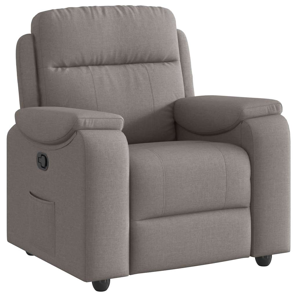 Fauteuil inclinable Taupe Tissu - XIOS