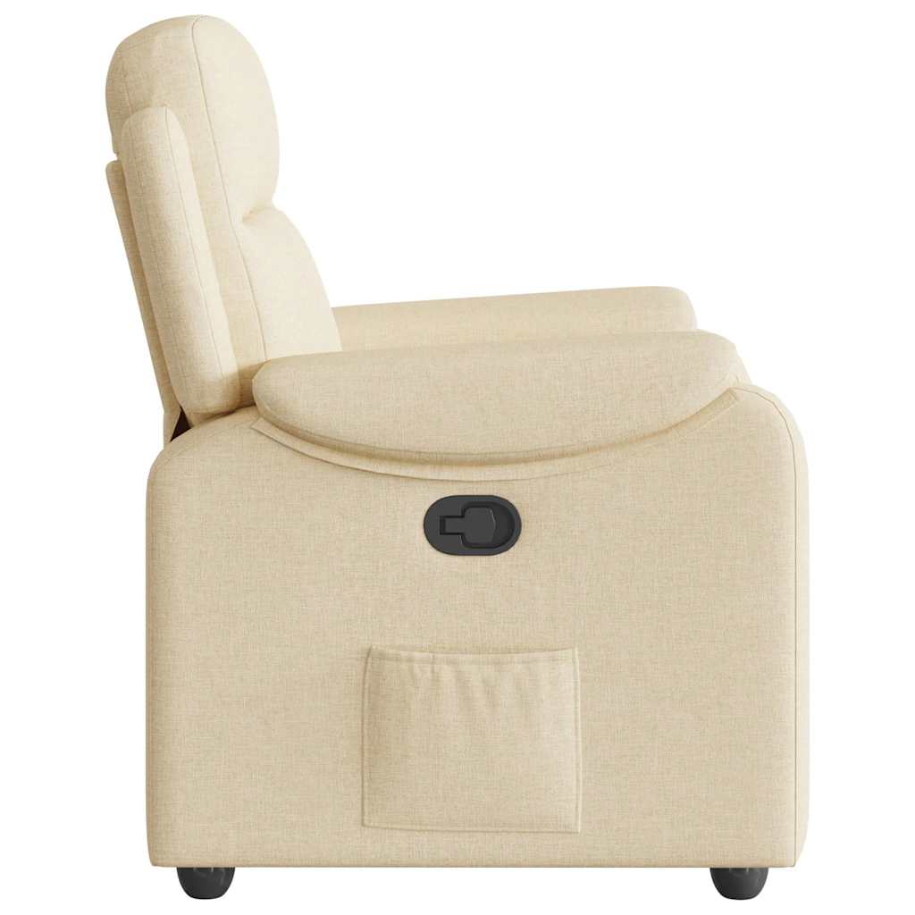 Fauteuil inclinable Crème Tissu - XIOS