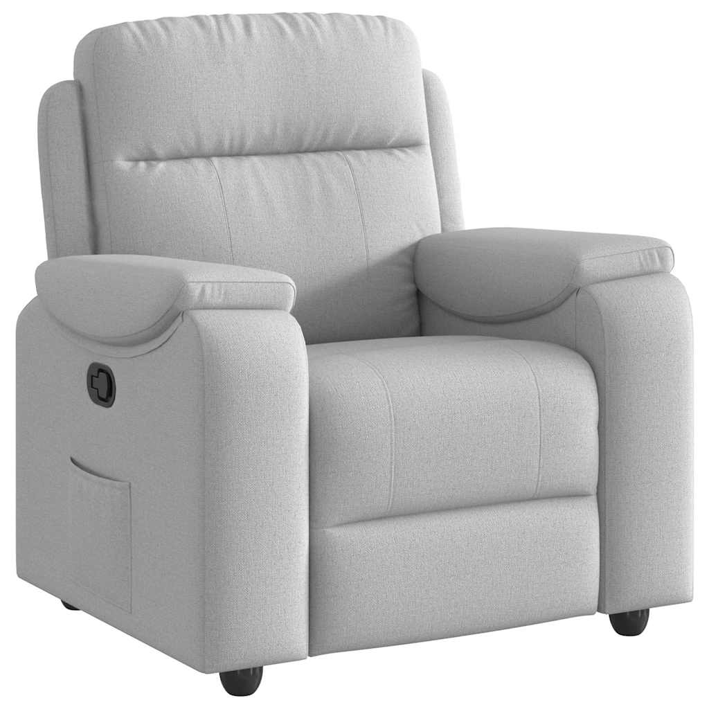 Fauteuil inclinable gris nuage tissu - XIOS