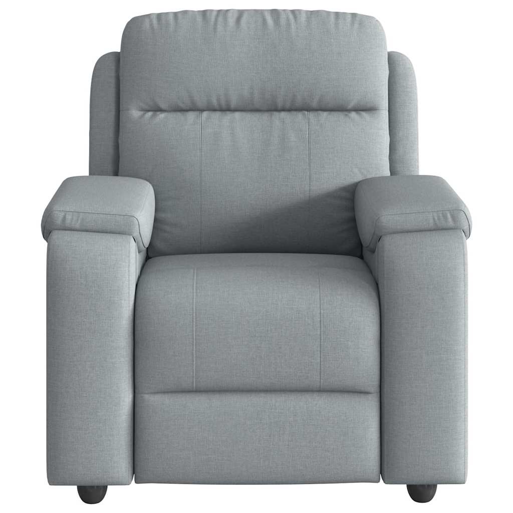 Fauteuil de massage inclinable Gris clair Tissu - XIOS