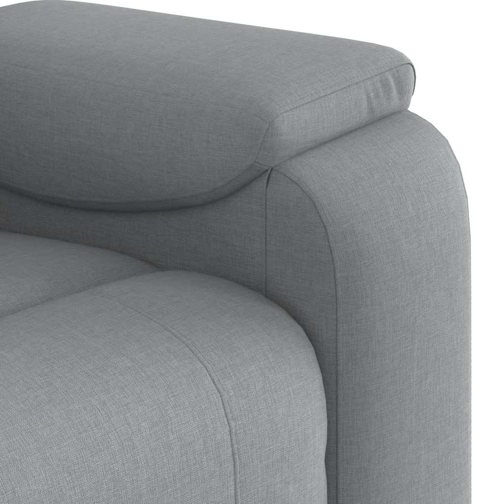 Fauteuil de massage inclinable Gris clair Tissu - XIOS