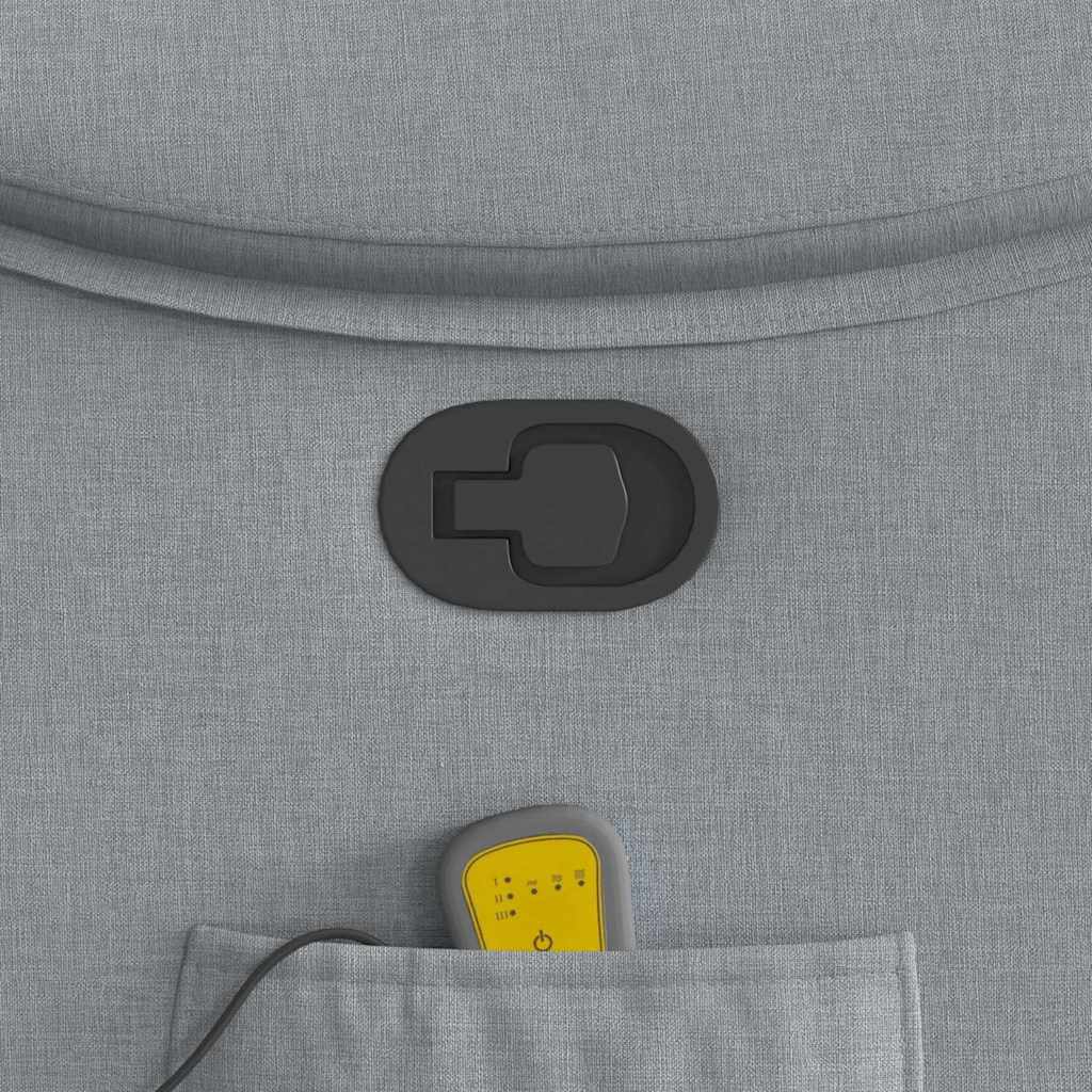 Fauteuil de massage inclinable Gris clair Tissu - XIOS