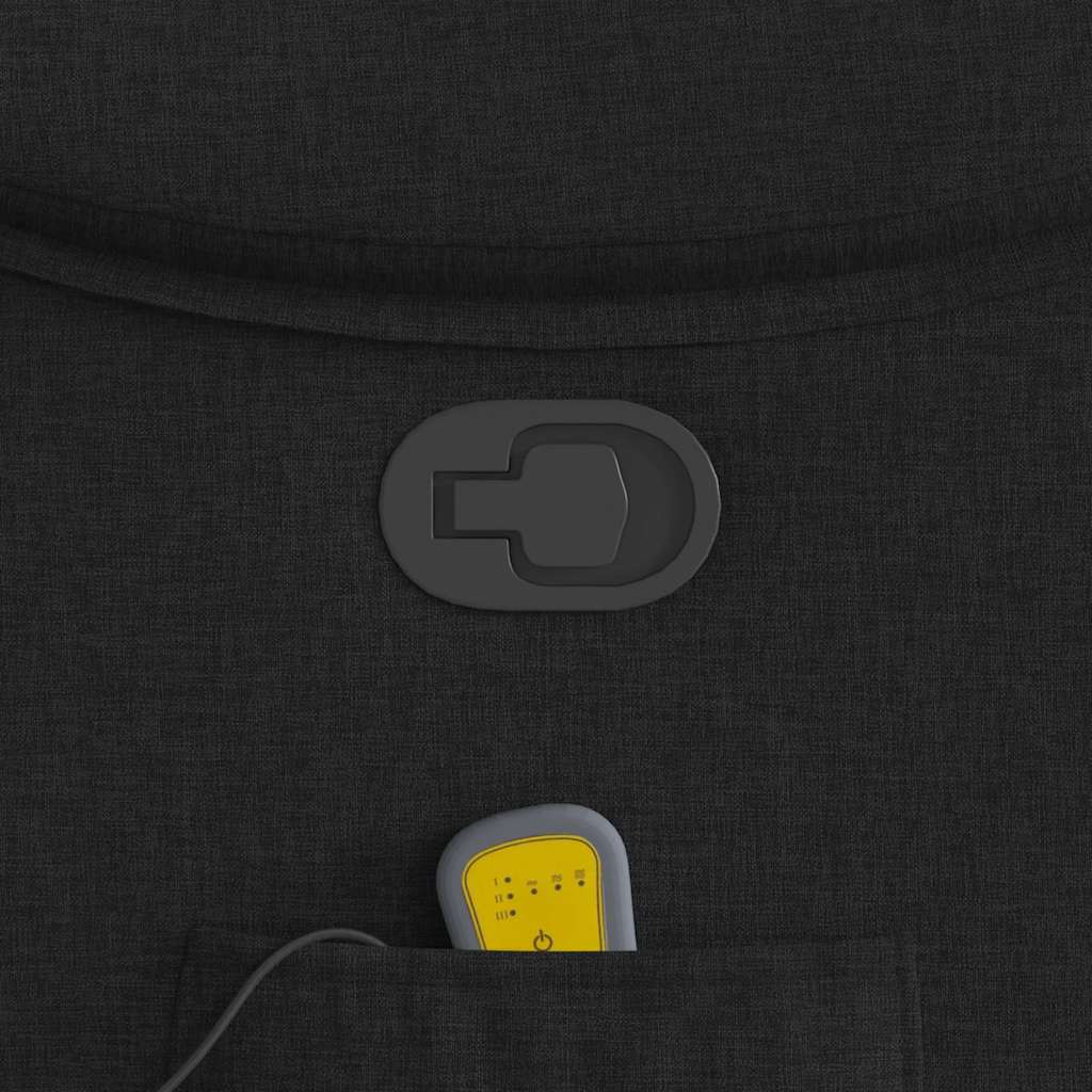 Fauteuil de massage inclinable Noir Tissu - XIOS