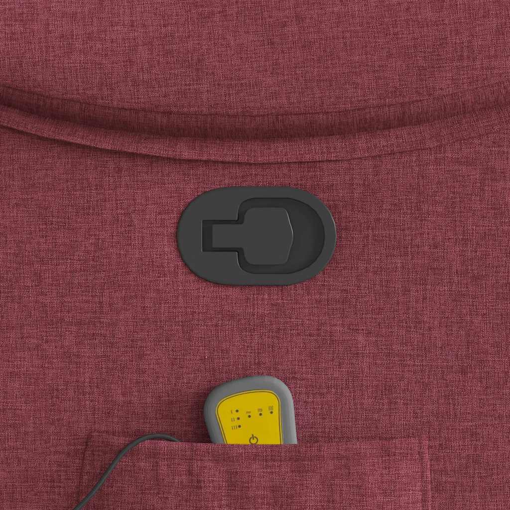 Fauteuil de massage inclinable Rouge bordeaux Tissu - XIOS