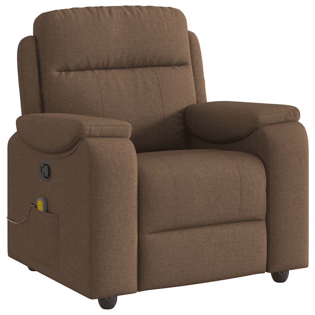 Fauteuil de massage inclinable Marron Tissu - XIOS