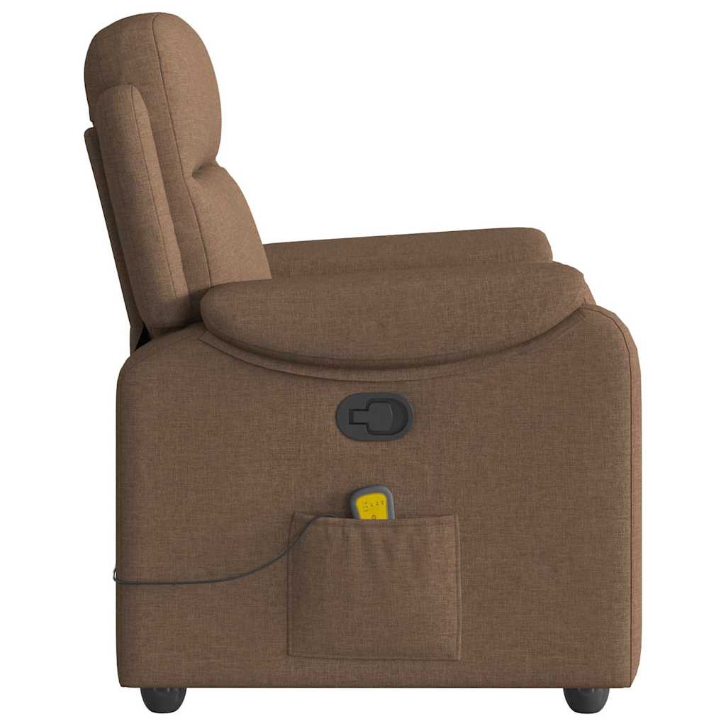 Fauteuil de massage inclinable Marron Tissu - XIOS