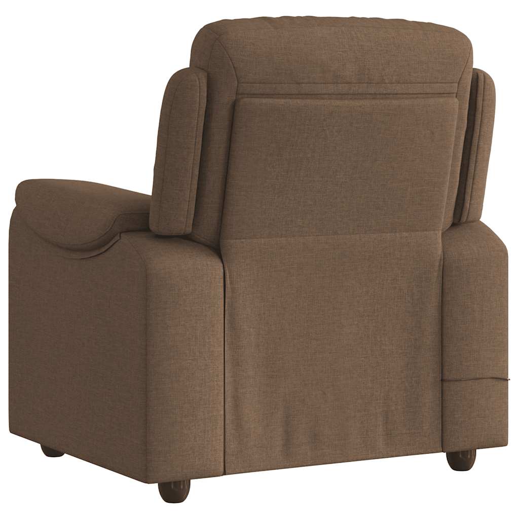 Fauteuil de massage inclinable Marron Tissu - XIOS