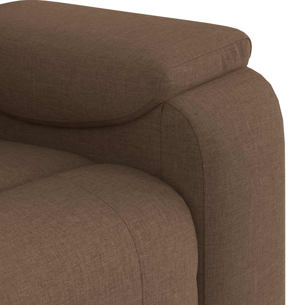 Fauteuil de massage inclinable Marron Tissu - XIOS