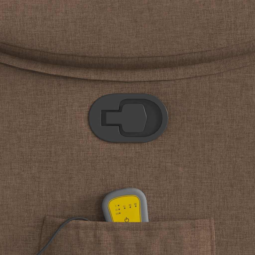 Fauteuil de massage inclinable Marron Tissu - XIOS