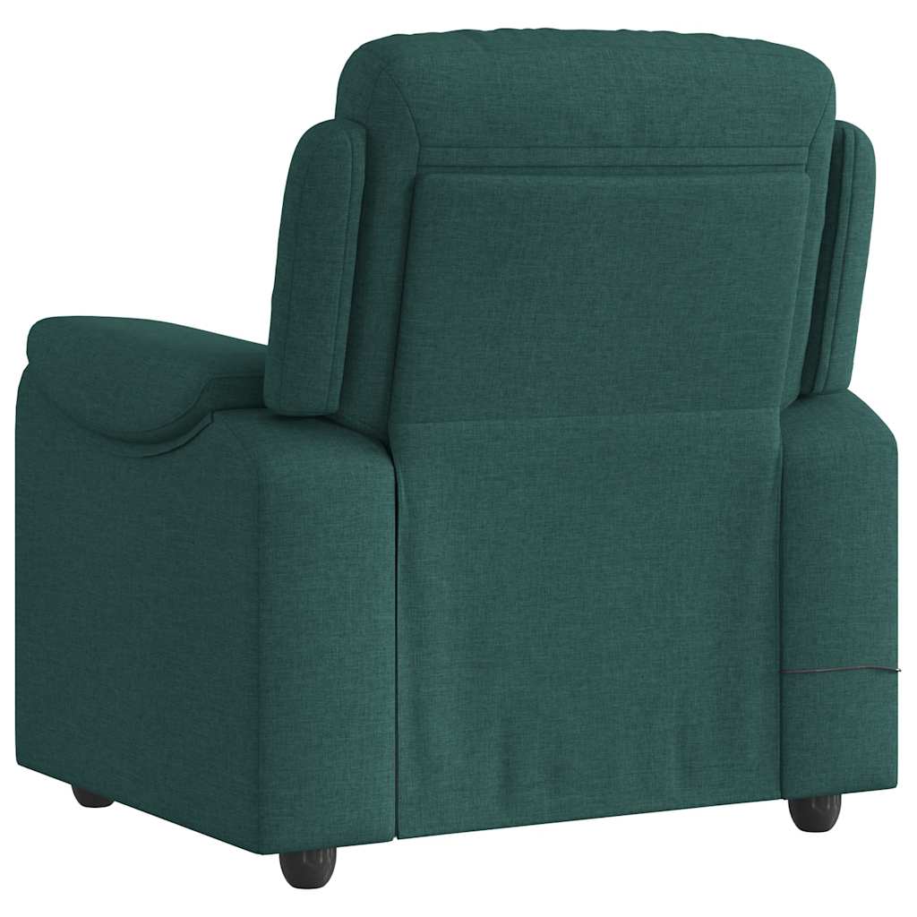 Fauteuil de massage inclinable Vert foncé Tissu - XIOS