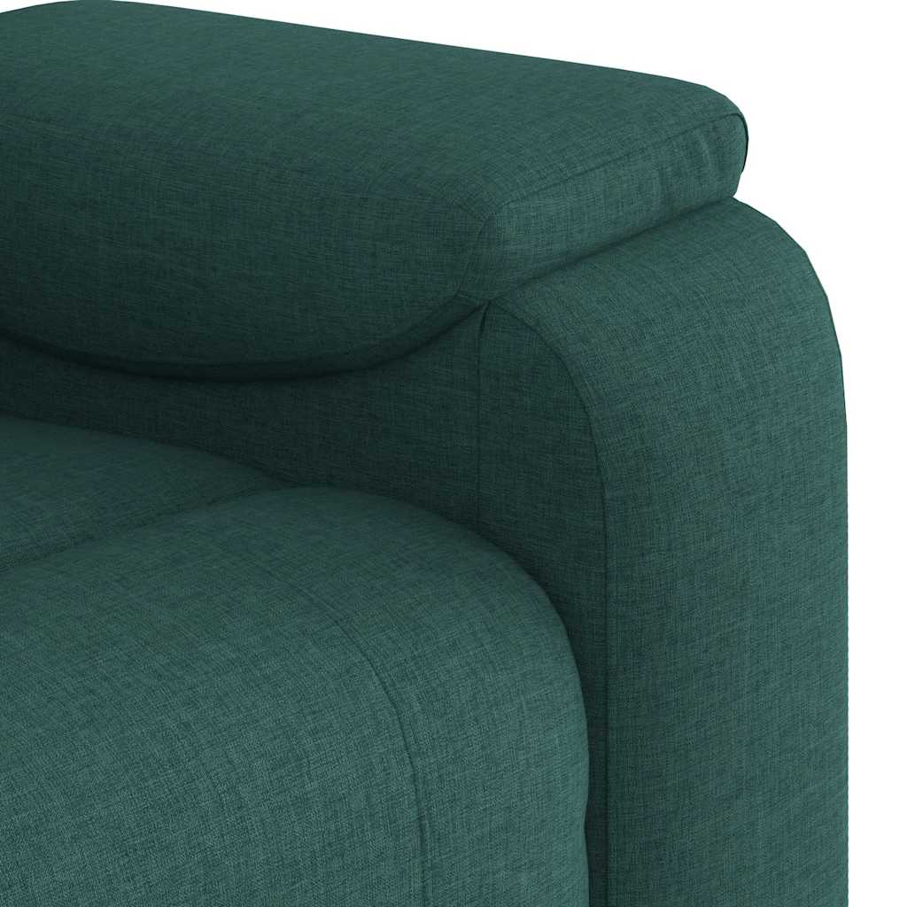 Fauteuil de massage inclinable Vert foncé Tissu - XIOS