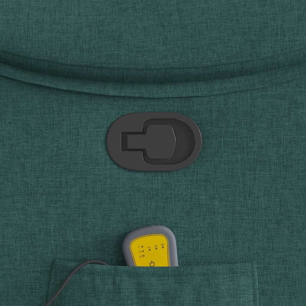 Fauteuil de massage inclinable Vert foncé Tissu - XIOS