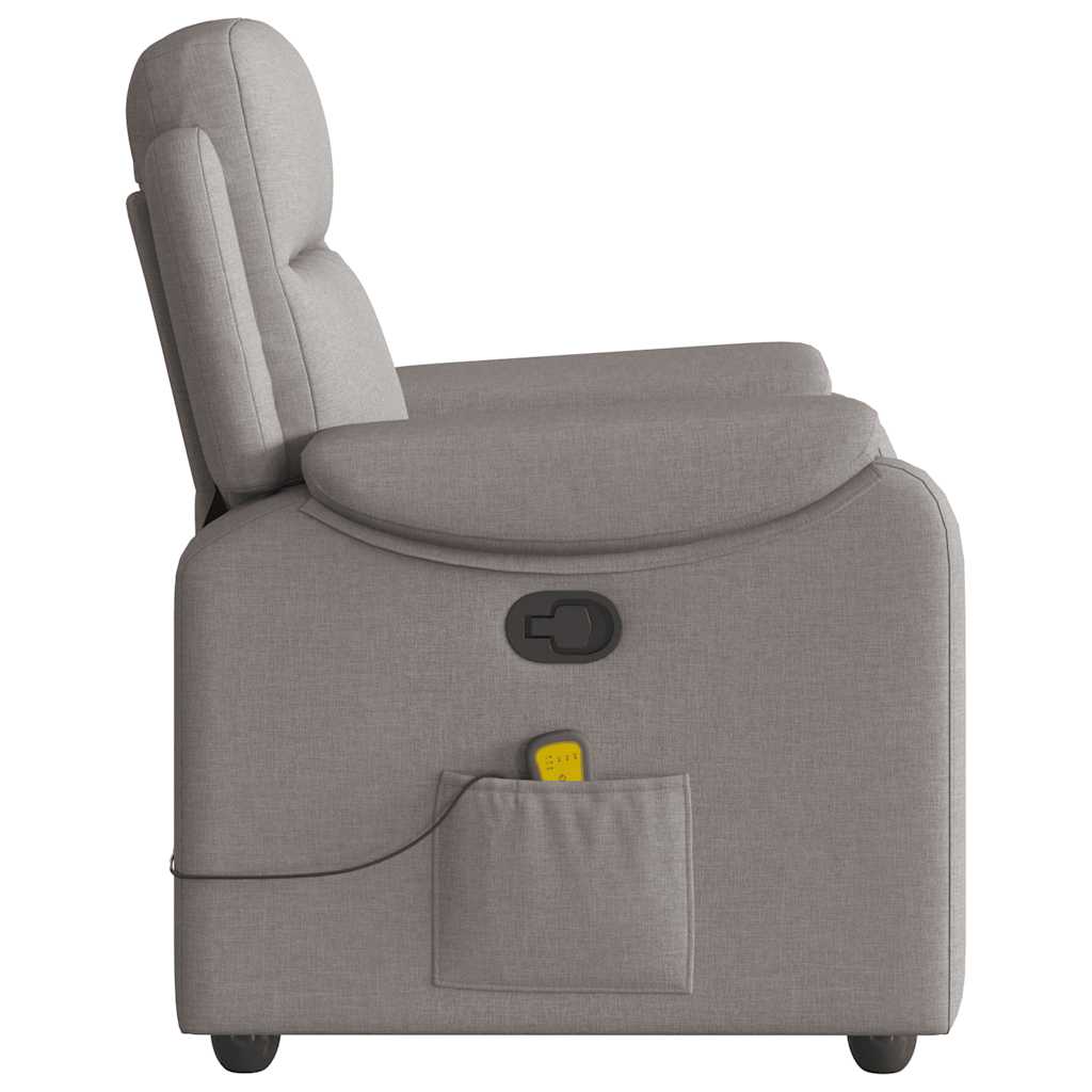 Fauteuil de massage inclinable Taupe Tissu - XIOS