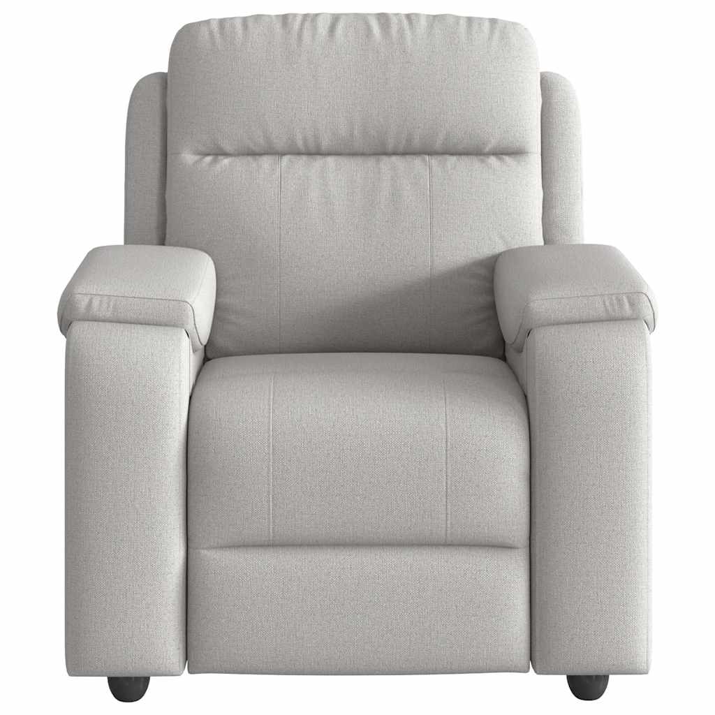 Fauteuil de massage inclinable gris nuage tissu - XIOS