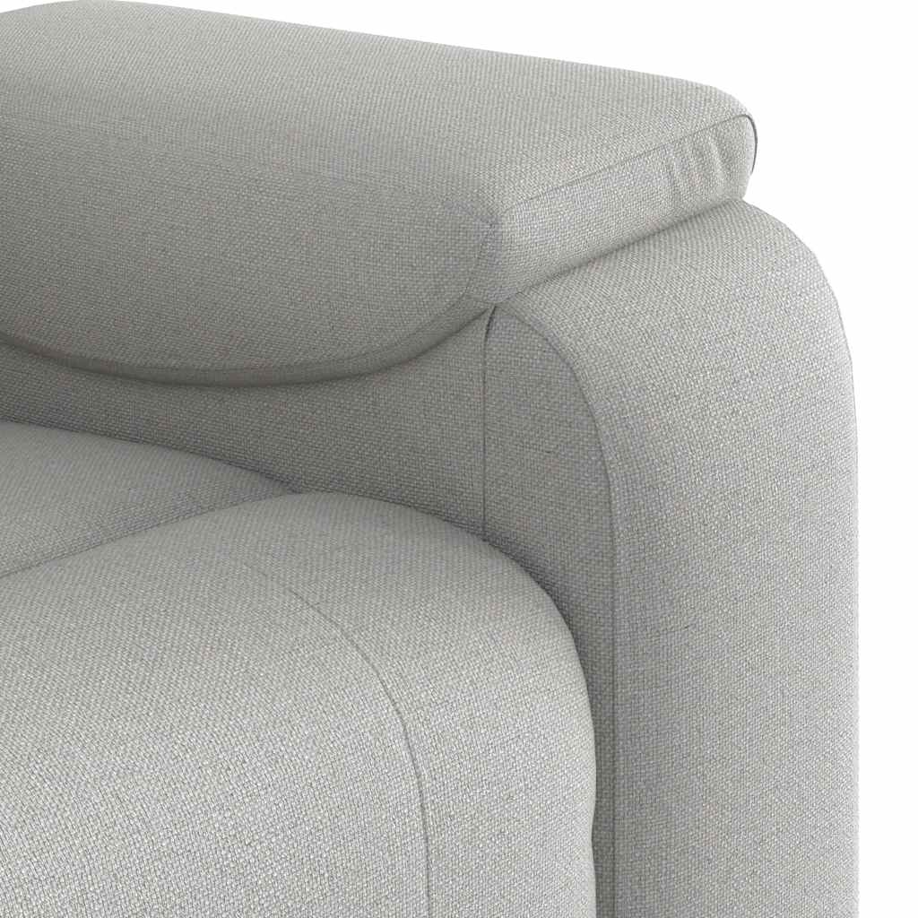 Fauteuil de massage inclinable gris nuage tissu - XIOS