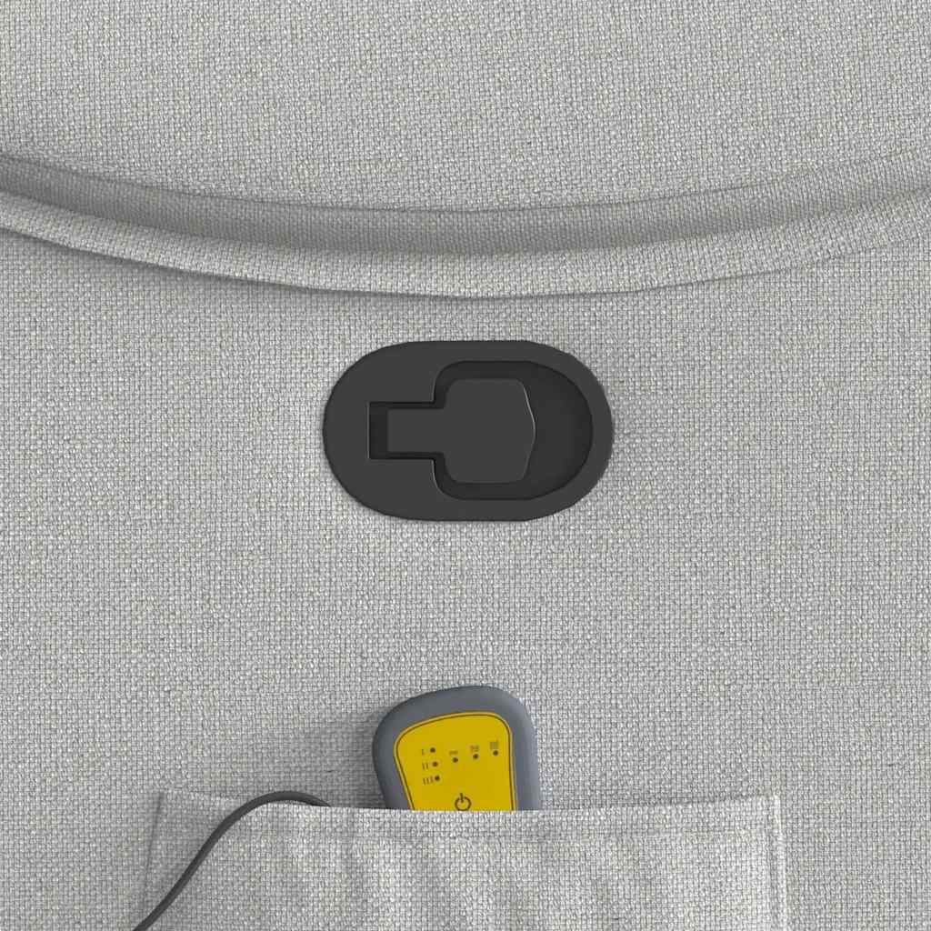 Fauteuil de massage inclinable gris nuage tissu - XIOS