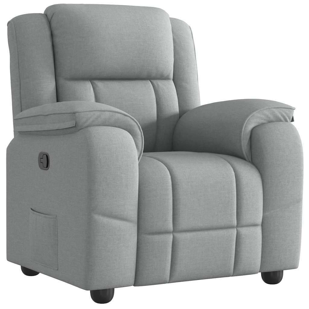 Fauteuil inclinable Gris clair Tissu - XIOS