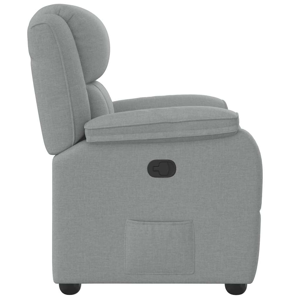 Fauteuil inclinable Gris clair Tissu - XIOS