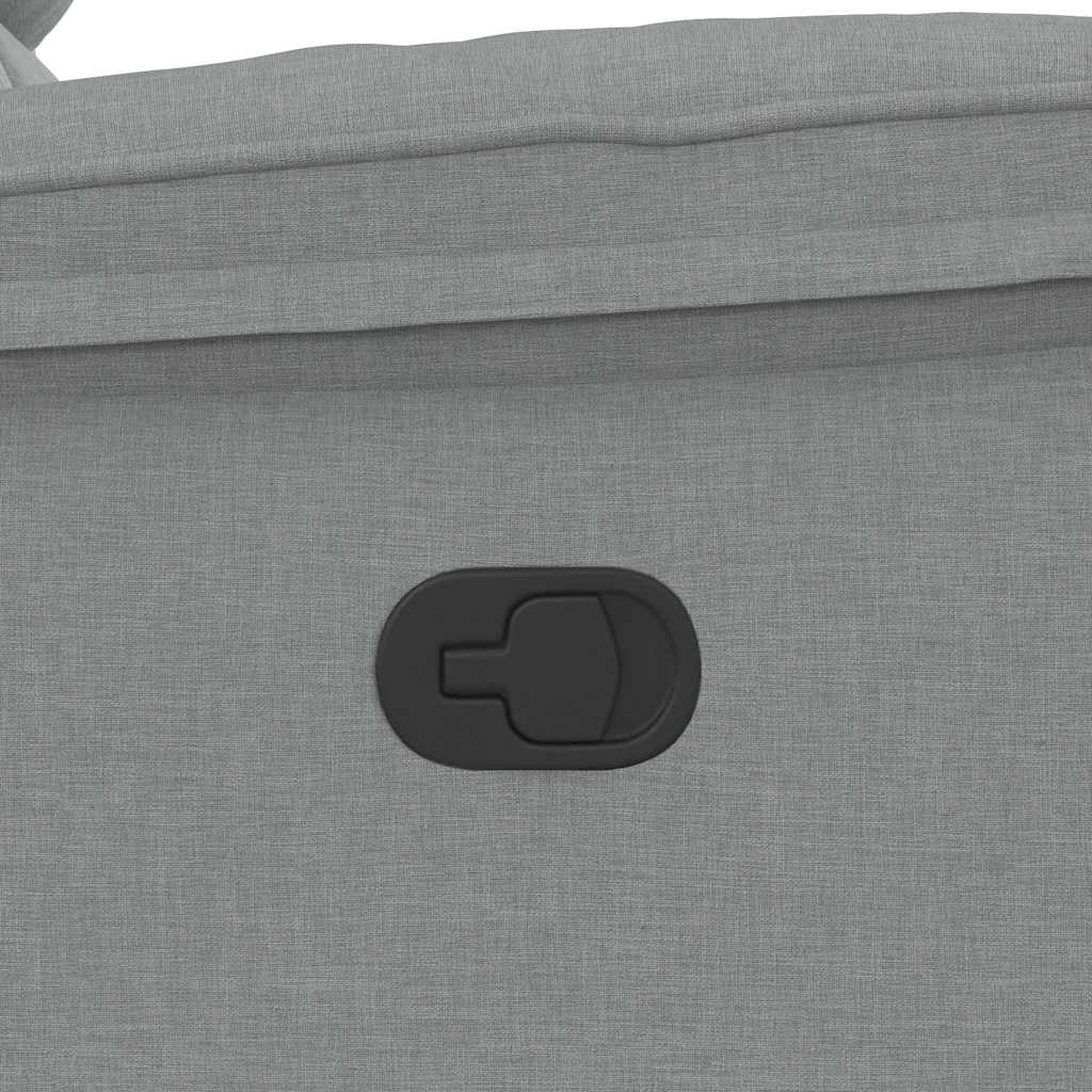 Fauteuil inclinable Gris clair Tissu - XIOS