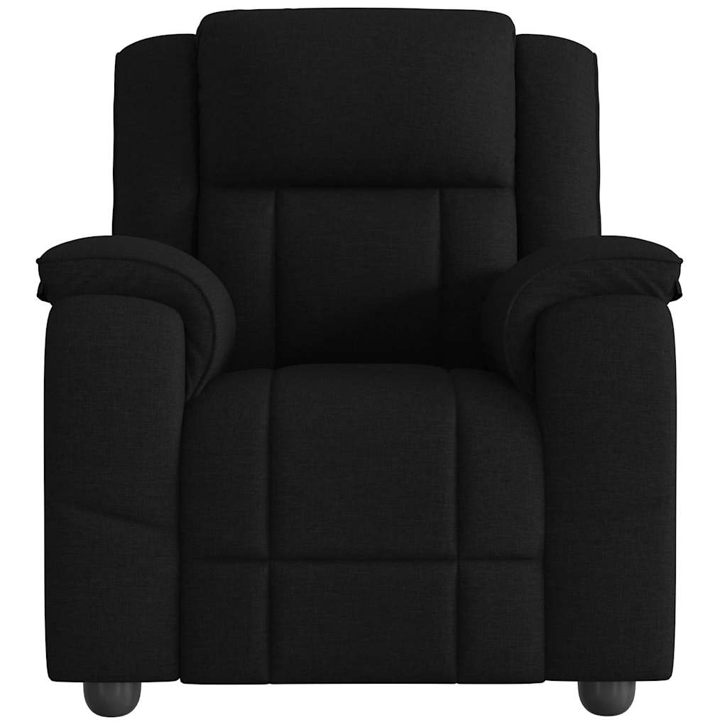 Fauteuil inclinable Noir Tissu