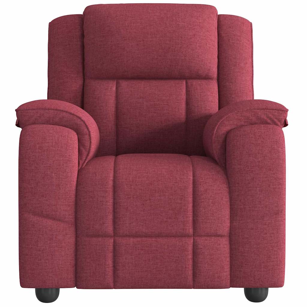 Fauteuil inclinable Rouge bordeaux Tissu - XIOS