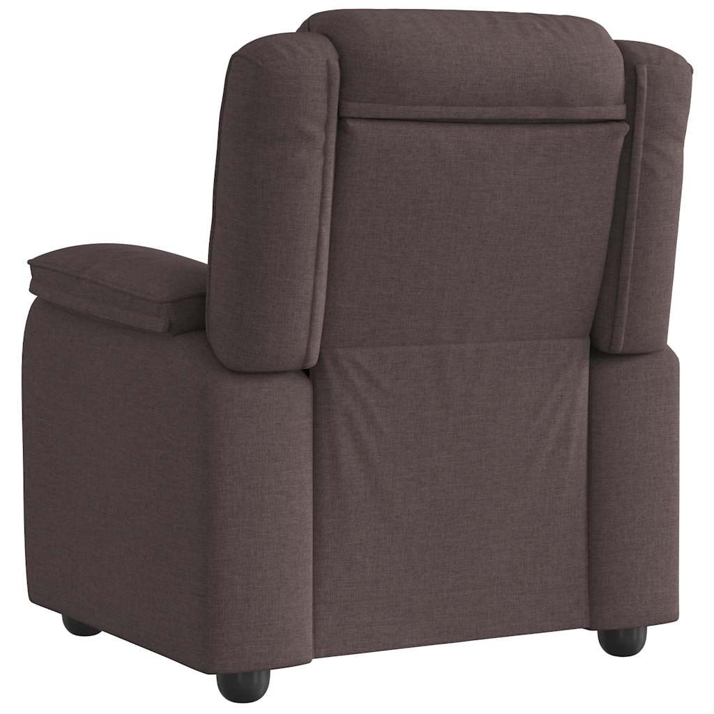 Fauteuil inclinable Marron foncé Tissu - XIOS
