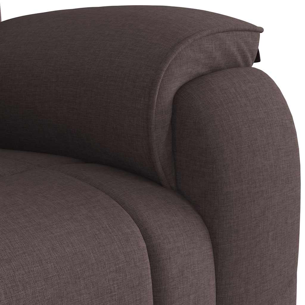 Fauteuil inclinable Marron foncé Tissu - XIOS
