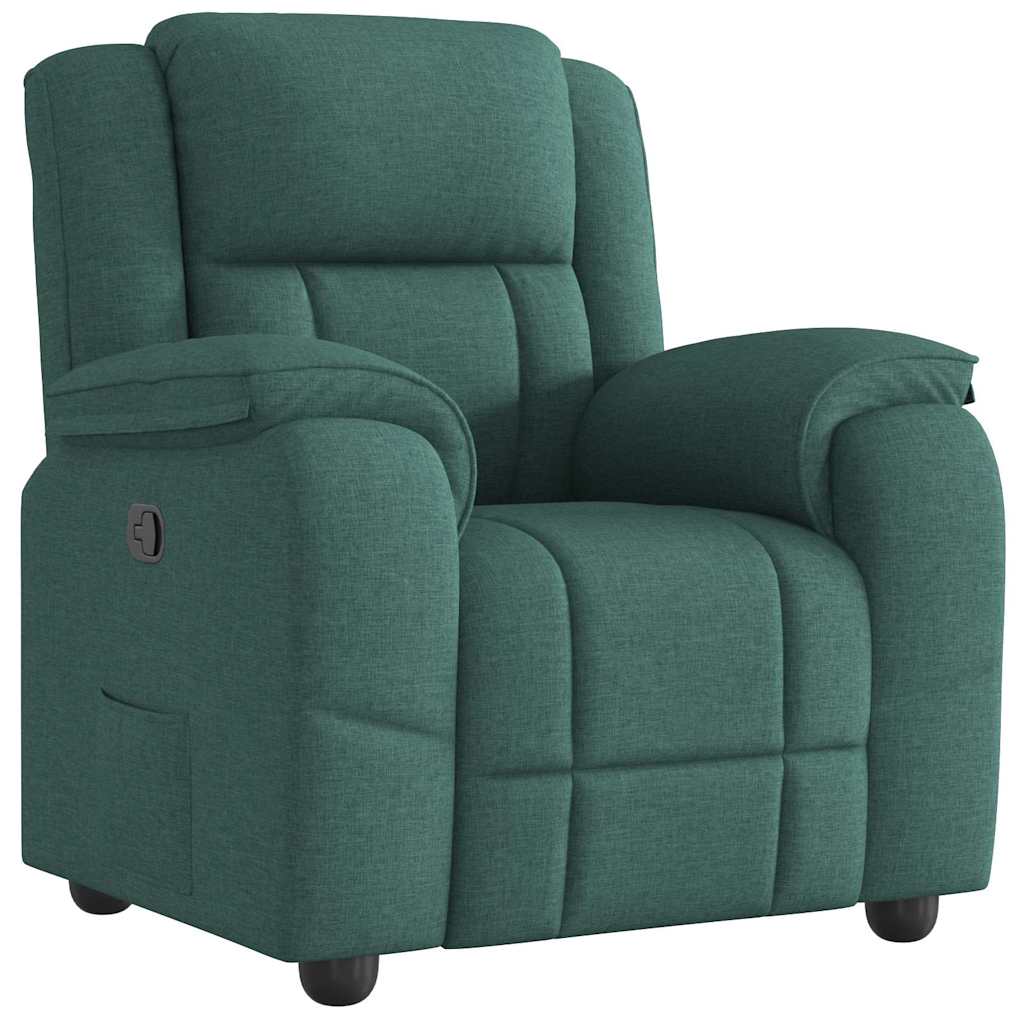 Fauteuil inclinable Vert foncé Tissu - XIOS
