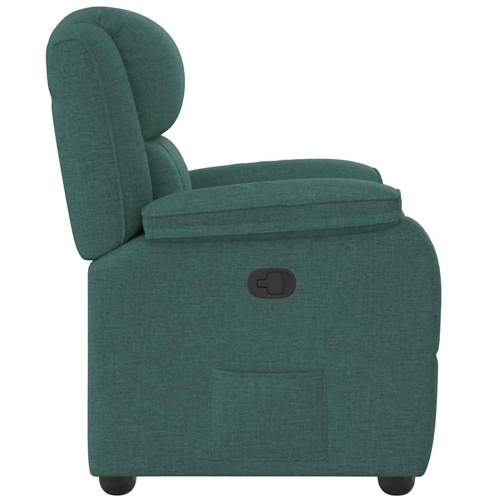 Fauteuil inclinable Vert foncé Tissu - XIOS