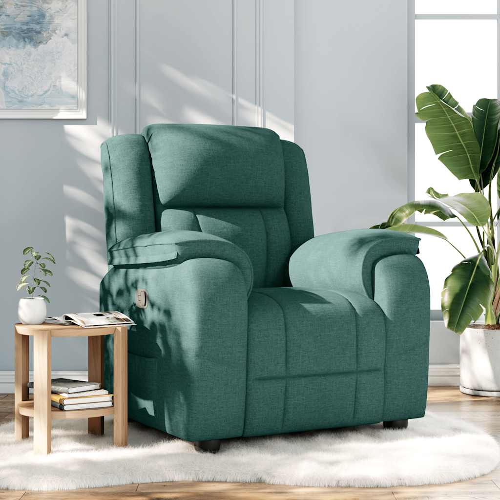 Fauteuil inclinable Vert foncé Tissu - XIOS