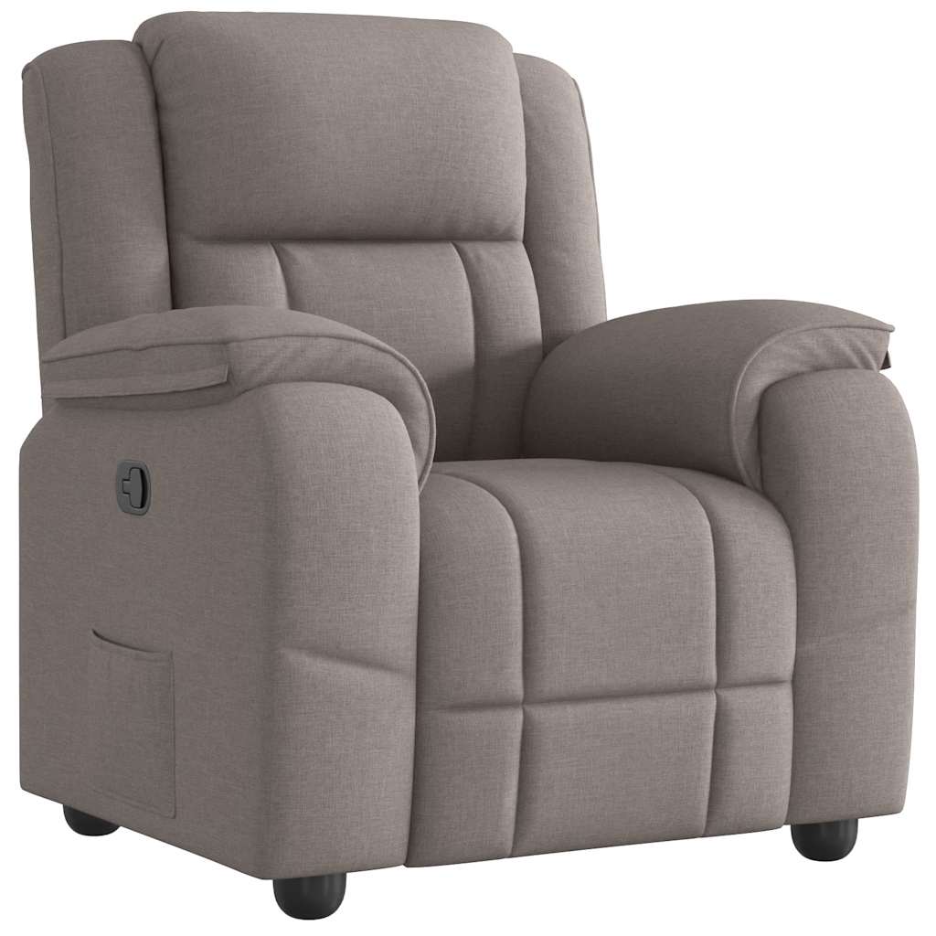 Fauteuil inclinable Taupe Tissu - XIOS