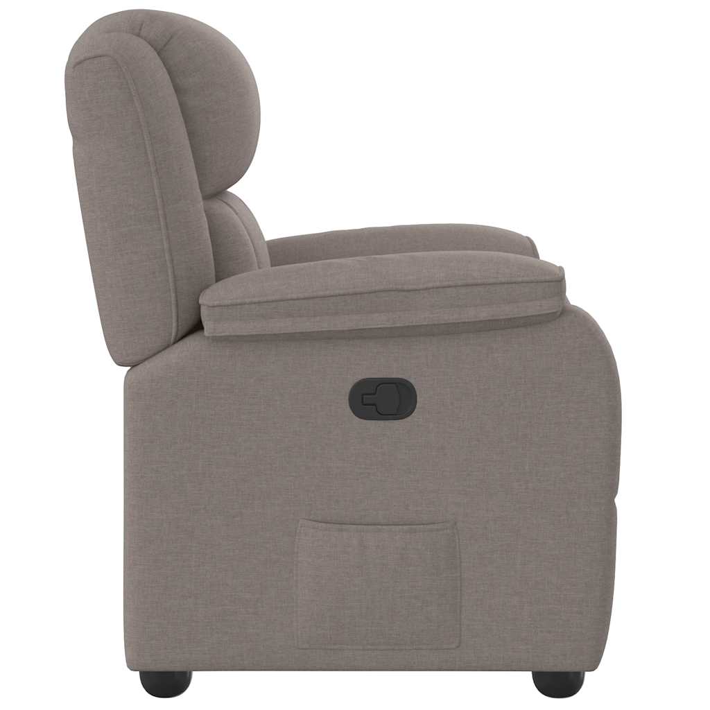 Fauteuil inclinable Taupe Tissu - XIOS