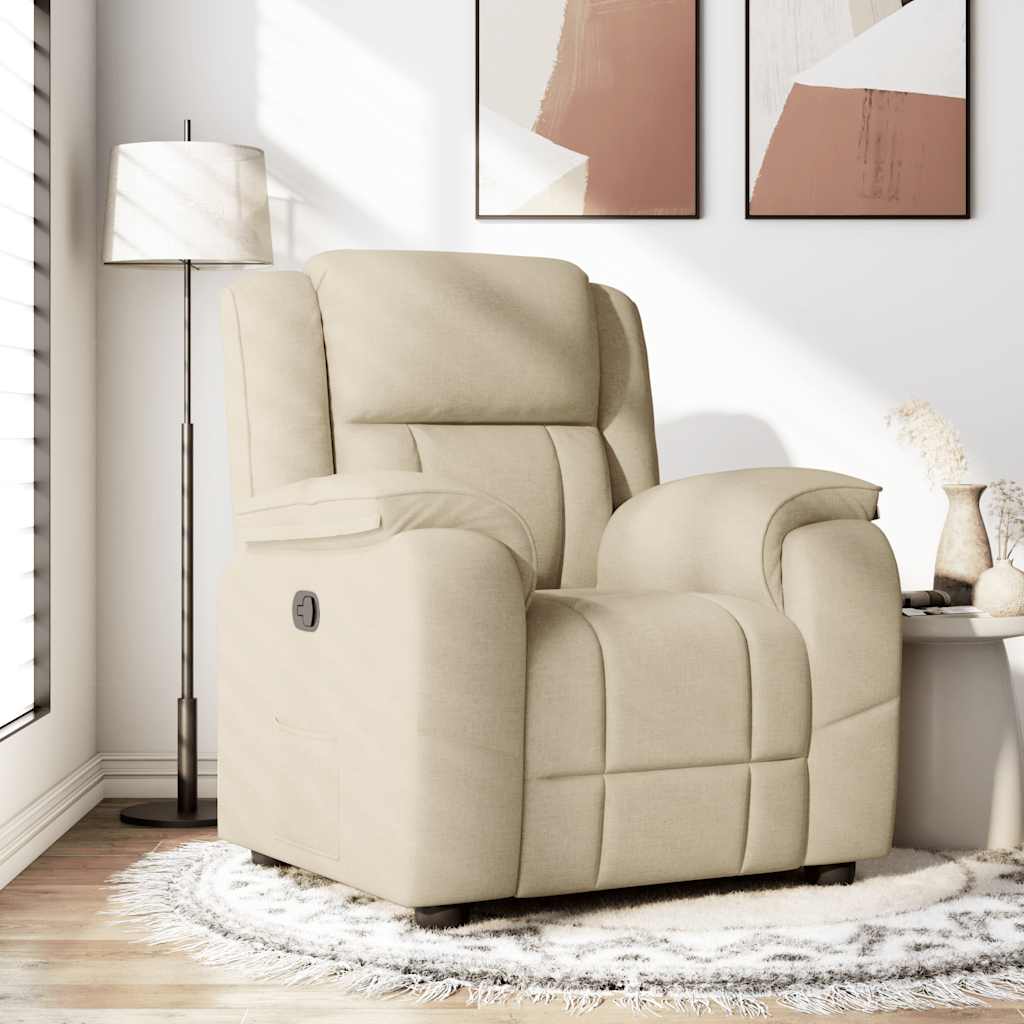 Fauteuil inclinable Crème Tissu - XIOS