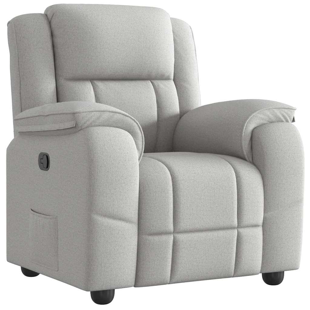 Fauteuil inclinable gris nuage tissu - XIOS